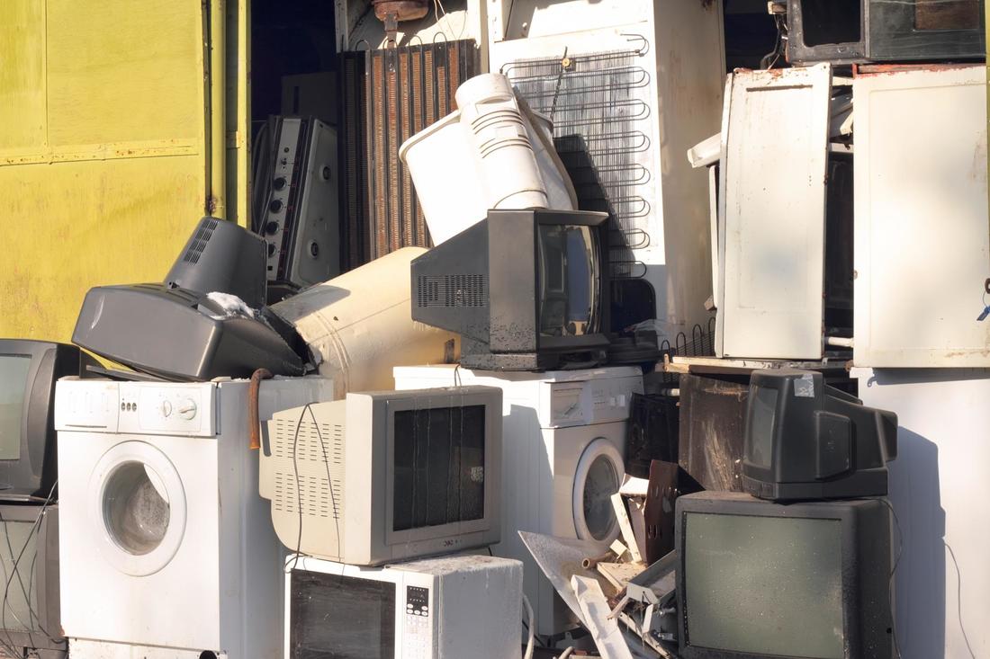 This is a picture of a electronics recycling.